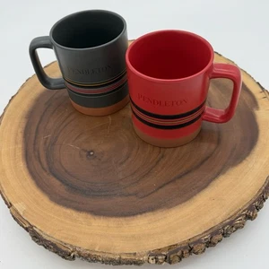 Pendleton National Parks 18 Unzen Steinzeug Kaffeetassen 2er Set rot & grün - Bild 1 von 13