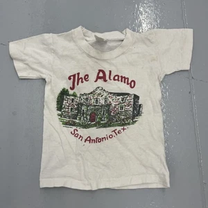 Vintage 70s The Alamo San Antonio Texas Tourist Baby Tee 1970s True Vintage - Picture 1 of 4