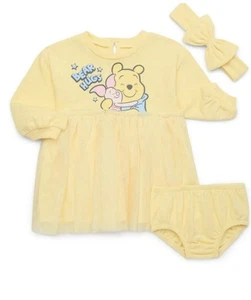 Disney’s Winnie The Pooh Yellow 3 Piece Outfit. NWT! Size 24 Months. - Picture 1 of 4