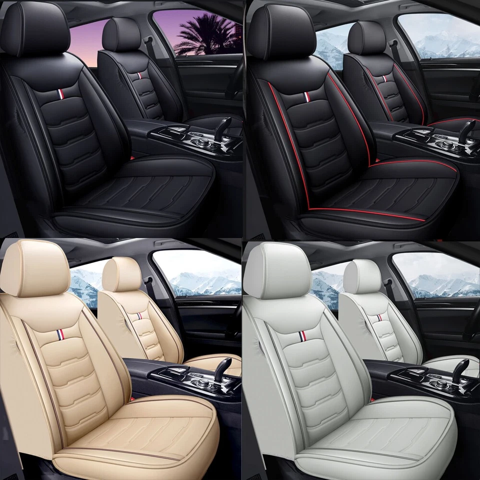 For Ford Mustang Fusion Escape Car Seat Covers Leather Full Set（2 Front Seat） Foto 1 de 4