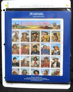 US Scott #2870 MNH VF Recalled LEGENDS OF THE WEST Error Sheet USPS Sealed Pack! - Picture 1 of 4