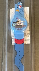 VINTAGE 90’s DISNEY ALADDIN Jasmine Genie DIGITAL WATCH SEALED New - Picture 1 of 4
