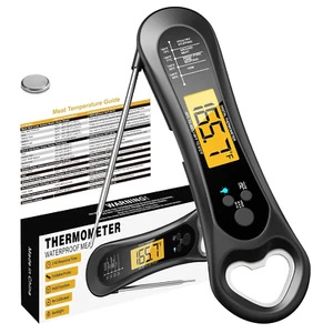 Meat Thermometer Digital, Instant Read Meat Thermometer for Grill and Cooking, w - Picture 1 of 12