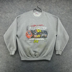 VTG NASCAR Sweatshirt Mens XL Gray Jeff Gordon Chase 2003 Y2K Grunge Crew Neck - Picture 1 of 20