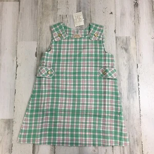 Beaufort Bonnet Company Janie Jumper Putney Plaid Pink Green Girls Sz 8 NWT - Picture 1 of 11