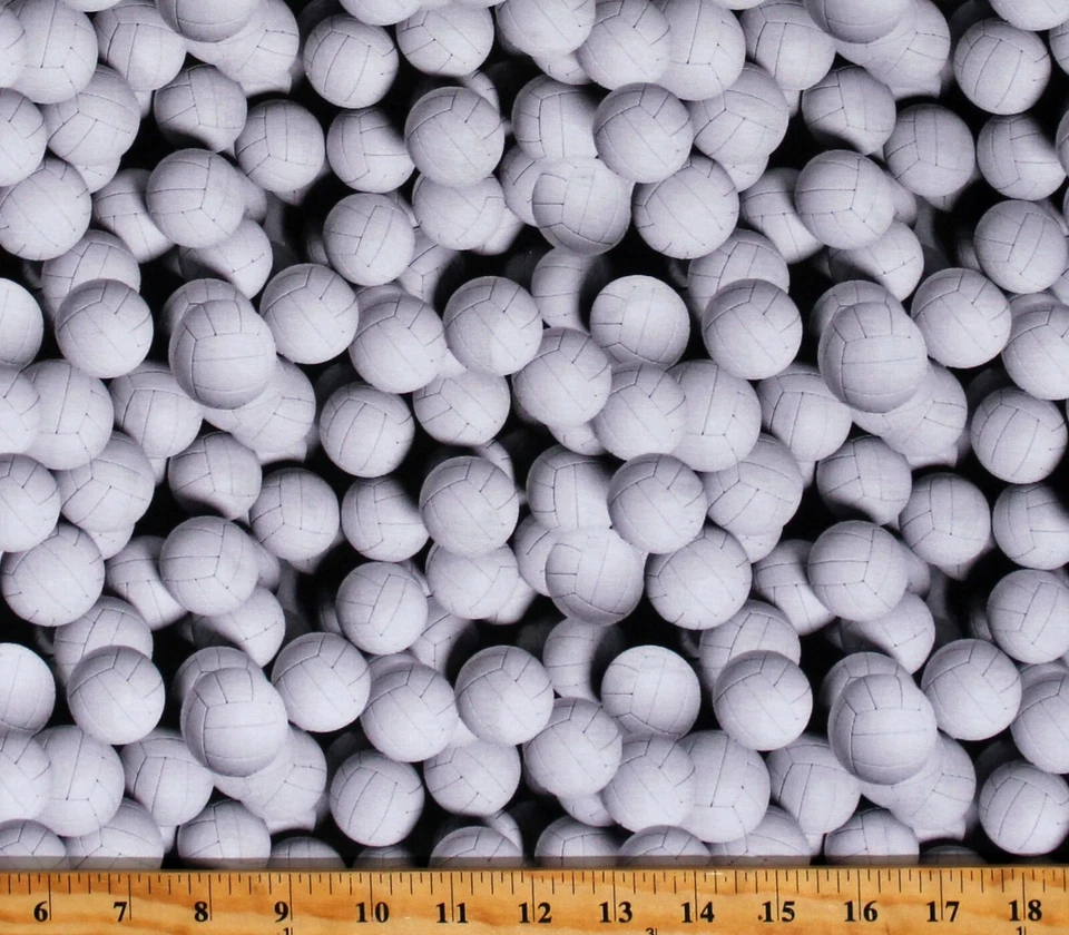 Pelotas deportivas de algodón con estampado de tela de algodón blanco por yarda D669.54 Foto 1 de 1