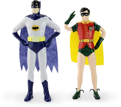* NJ CROCE BATMAN AND ROBIN CLASSIC TV SERIES NJ CROCE BENDABLE FIGURE SET * Cover