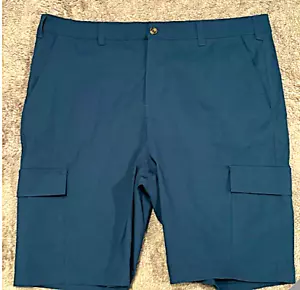 MEN EDDIE BAUER SHORTS 10" LENGTH CARGO POCKETS BLUE 38 - Picture 1 of 2