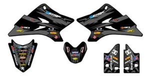 2006-2022 TTR 50 MAYHEM Black Senge Graphics Kit Compatible with Yamaha - Picture 1 of 10