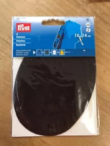 Prym Imitation Suede Elbow / Knee Patches Iron-On Dark Brown - Picture 1 of 2