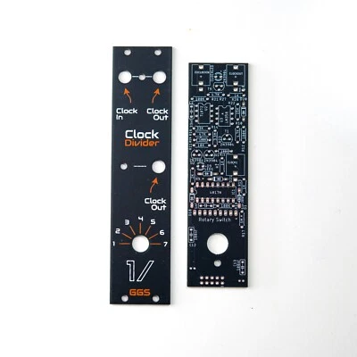 Clock Divider / Eurorack Modular Synth / PCB and Front Panel / DIY Synthesiser - Image 1 of 4