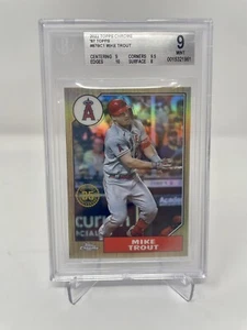 2022 Topps Chrome Baseball MIKE TROUT #87BC1 BGS 9 ‘87 TOPPS ANNIVERSARY - Picture 1 of 2