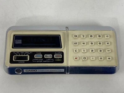 Vintage Casio CQ-1 Computer Quartz alarm clock calculator white - Image 1 of 4