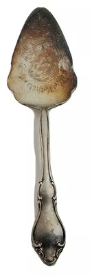 Pie Cake Server International Silverplate Engraved with Mother and Baby Vintage - Image 1 of 4
