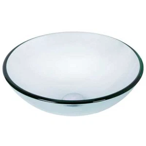 Vigo VG07074 Crystalline 16-1/2" Tempered Glass Bathroom Vessel Sink - Picture 1 of 3