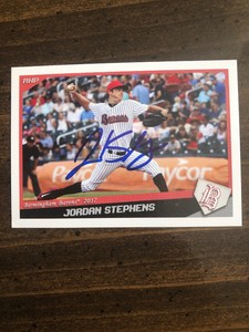 2017 Birmingham Barons Jordan Stephens Auto Signed Autograph White Sox 