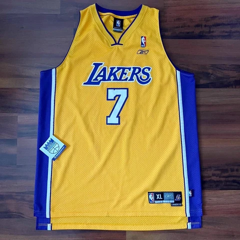 Reebok NBA Los Angeles Lakers Lamar Odom Swingman Jersey Mens sz XL Cover