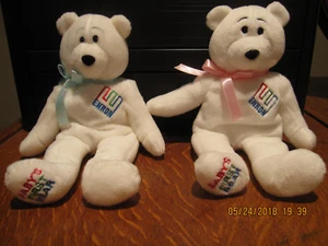 TWO--NEW-VERY RARE--ENRON CORP Baby's First Bear (Bean Bag Style) - Picture 1 of 3