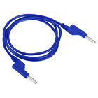 1M Banana Plug to Banana Plug Test Leads, 3.5mm OD 1000V/20A 15AWG Cable, Blue