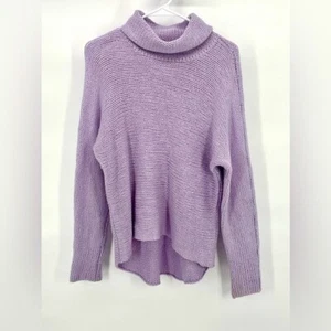 Lauren Ralph Lauren | Suéter para mujer Petites M mediano lila púrpura cuello alto - Imagen 1 de 6