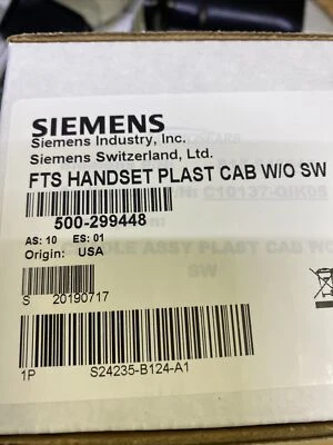 Siemens 500-299448 Remote Wardens Telephone Firefighter Master FTS Handset NEW - Image 1 of 2