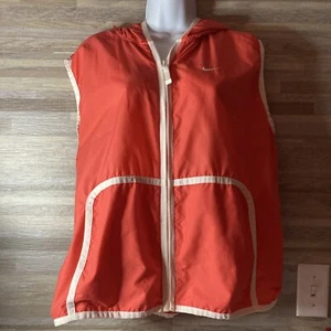 Nike Full Zip Coral Sleeveless Nylon Hoodie Active Top SZ XL Womens SZ -XL - Picture 1 of 5