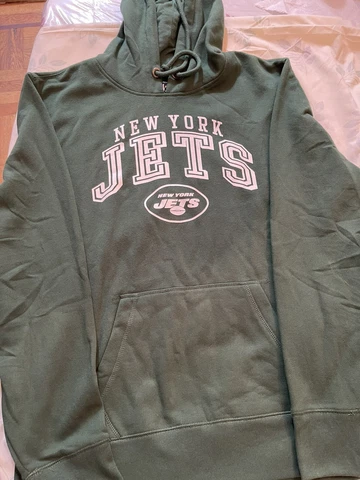 New York Jets Sweater ‘47 Brand Clean Up Hoodie Men’s NFL Size XL NWT Cover