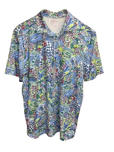 Polo uomo nuova con etichetta Southern Tide/Lilly Pulitzer/Lilly Live SC/S/S - Foto 1 di 6