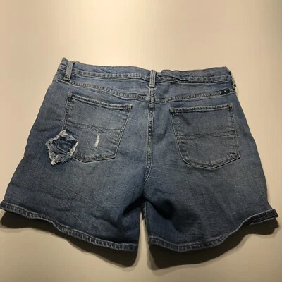 Pantalones cortos Lucky Brand para mujer talla 12/31 The Roll Up midi tiro medio estrella envejecida Foto 1 de 4