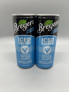 Breyer's COOKIES & CREAM Iced Coffee - Made with Victor Allen's - 4 CANS - Picture 1 of 6