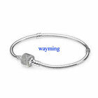 Heart Moments Women's S925 Sterling Silver Snake Chain Bracelet With Gifts Box
