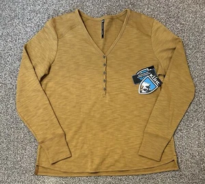 Kuhl Lola Henley Shirt Damen XL Gelb Langarm UPF 30+ Neu mit Etikett Deadstock " - Bild 1 von 8