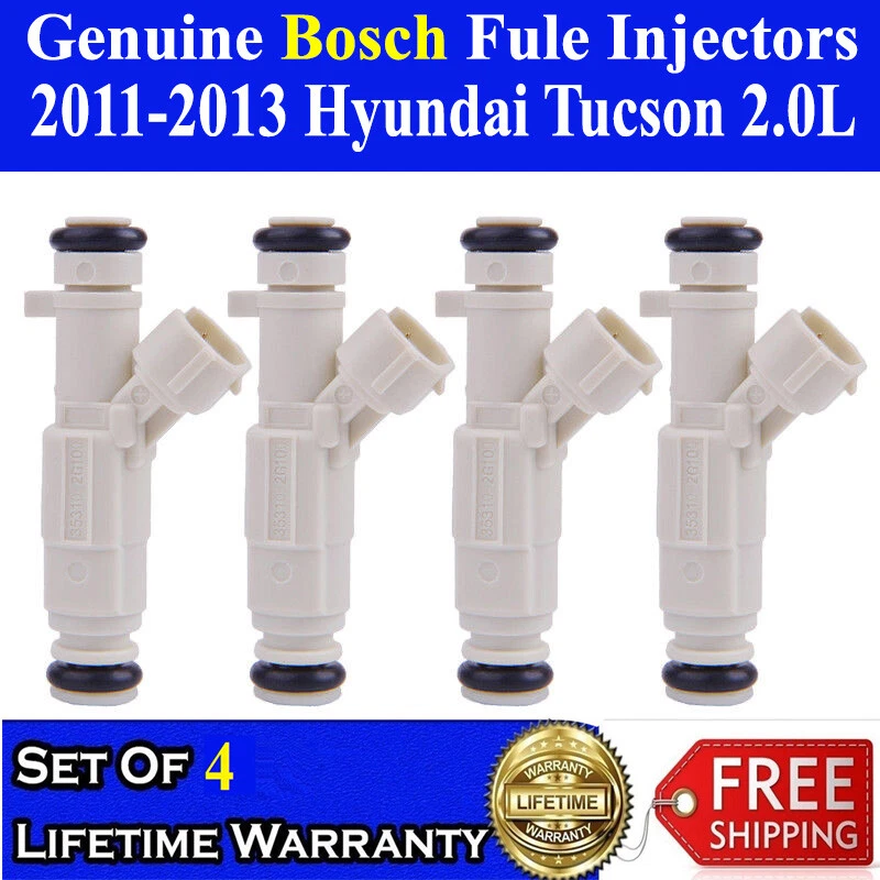 Genuine Set Of 4 Upgraded Fuel Injectors For 2011-2012-2013 Hyundai Tucson 2.0L - Image 1 of 1