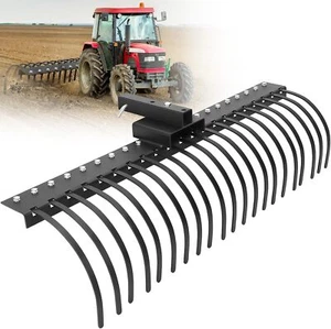 60" Landscape Rake 3 Point Attach Rock for 2" Receiver for Tractors Category 1 - Picture 1 of 9