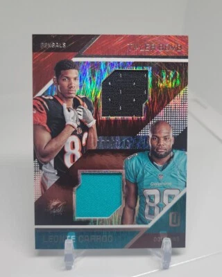 2016 UNPARALLELED ROOKIE TYLER BOYD-LEONTE CARROO DUAL PATCH #RDM-BC /149 - Image 1 of 3