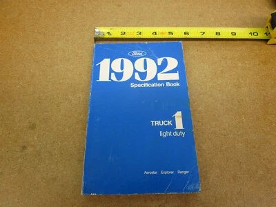 Camión Ford Ranger Explorer 1992 furgoneta Aerostar especificaciones de servicio manual de taller Foto 1 de 4