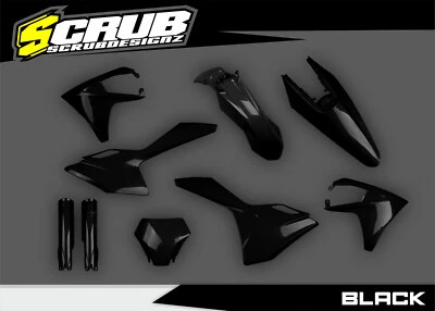 Gas Gas 2024 2025 2026 MC MC-F MX Negro Plásticos Kit GASGAS Foto 1 de 3