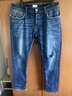 Mens VOI jeans W36 L32. Natural Rips