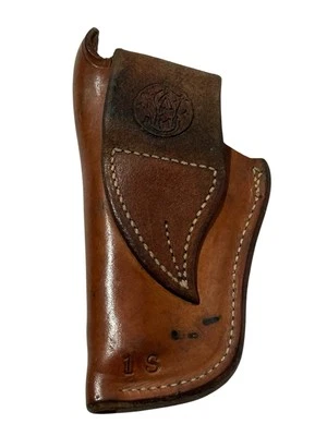Brown Smith & Wesson Leather Holster 18  Revolver Vintage (Missing Strap?) - Image 1 of 4