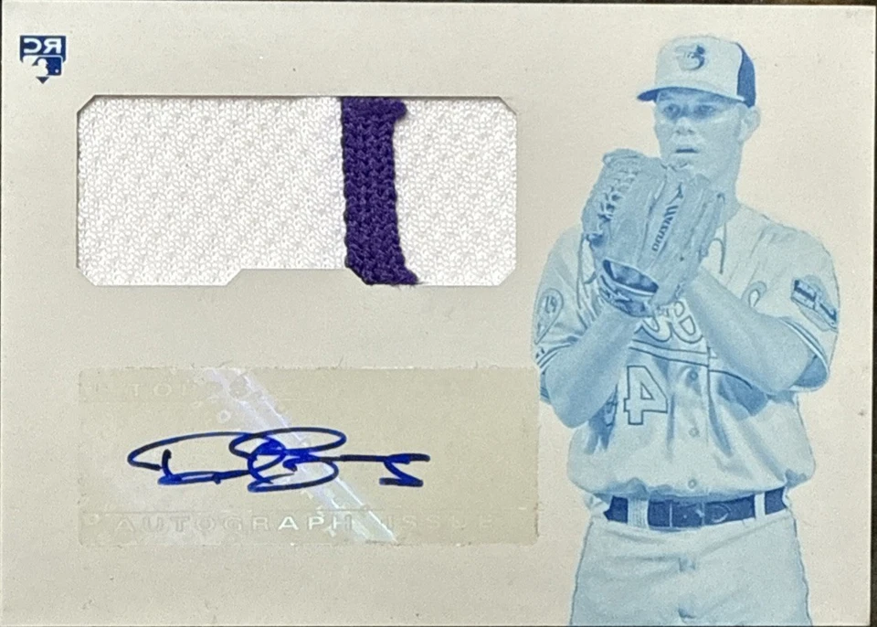 2013 Topps Finest AJR-DB Dylan Bundy Printing Plate Patch Rookie RC AUTO #1/1 🔥 - Image 1 of 2