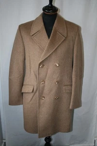 De Colección Dunn Co Beige Doble Botonadura Sobre Abrigo Invierno Cálido Talla Mediana Mod Renacimiento - Imagen 1 de 17