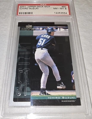 2001 Upper Deck MVP - Ichiro Suzuki Rookie #60 (RC) PSA 8🔥🔥 Foto 1 de 4