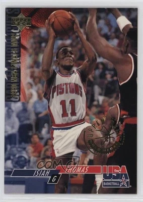 1994 Upper Deck USA Basketball Gold Medal Isiah Thomas #69 HOF - Image 1 of 2
