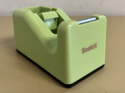 Dispensador de cinta escocesa vintage, retro verde lima Foto 1 de 4