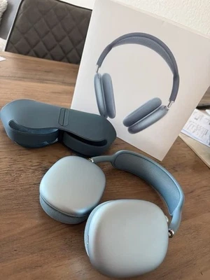 Apple AirPods Max Wireless Over-Ear Headset -Blue - Image 1 of 4