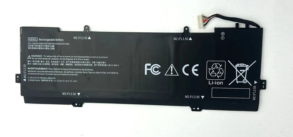 USA New Genuine KB06XL HSTNN-DB7R battery for HP Spectre x360 15-BL Series - Image 1 of 1
