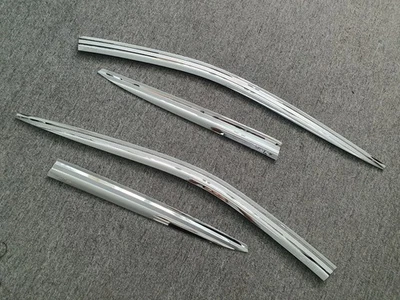 Chrome Window Visor Sun Rain Vent Silver D-210 for Hyundai Elantra GT 2018~2020 - Image 1 of 4