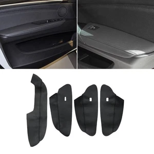 4pcs Interior Door Armrest Panel Leather Cover Trim For BMW X5 E70 2007-2013 - Picture 1 of 10