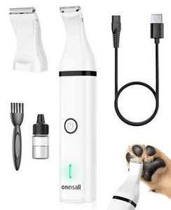 Oneisall Recortadora de Patas de Perro, Inalámbrica Recargable Silenciosa con Cuchillas Dobles NUEVO - Imagen 1 de 13