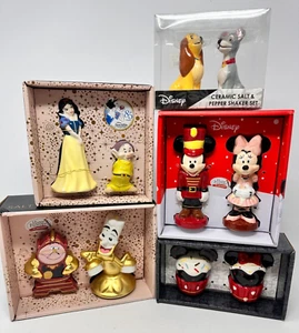 Disney Character Salt & Pepper Shaker Set, Snow White, Mickey, Sold Separately - Picture 1 of 28